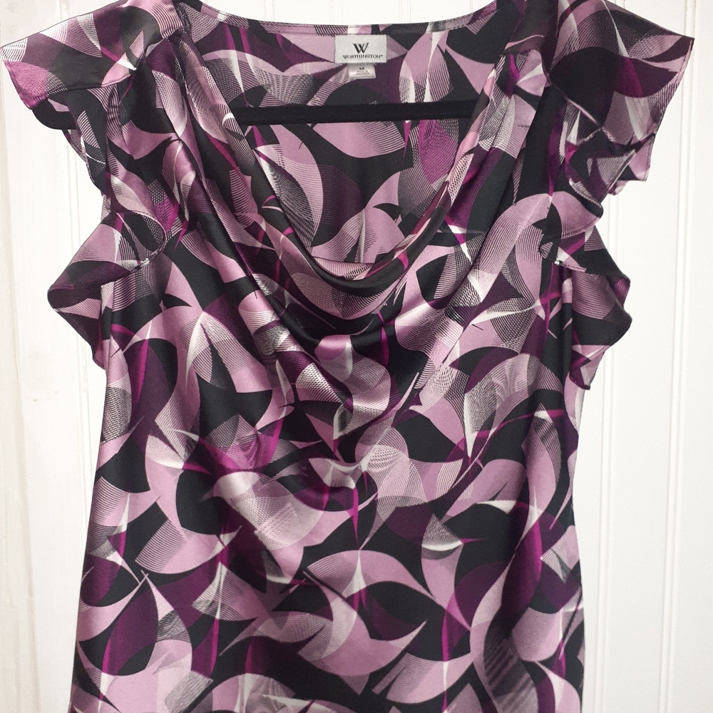 Worthington floral print blouse